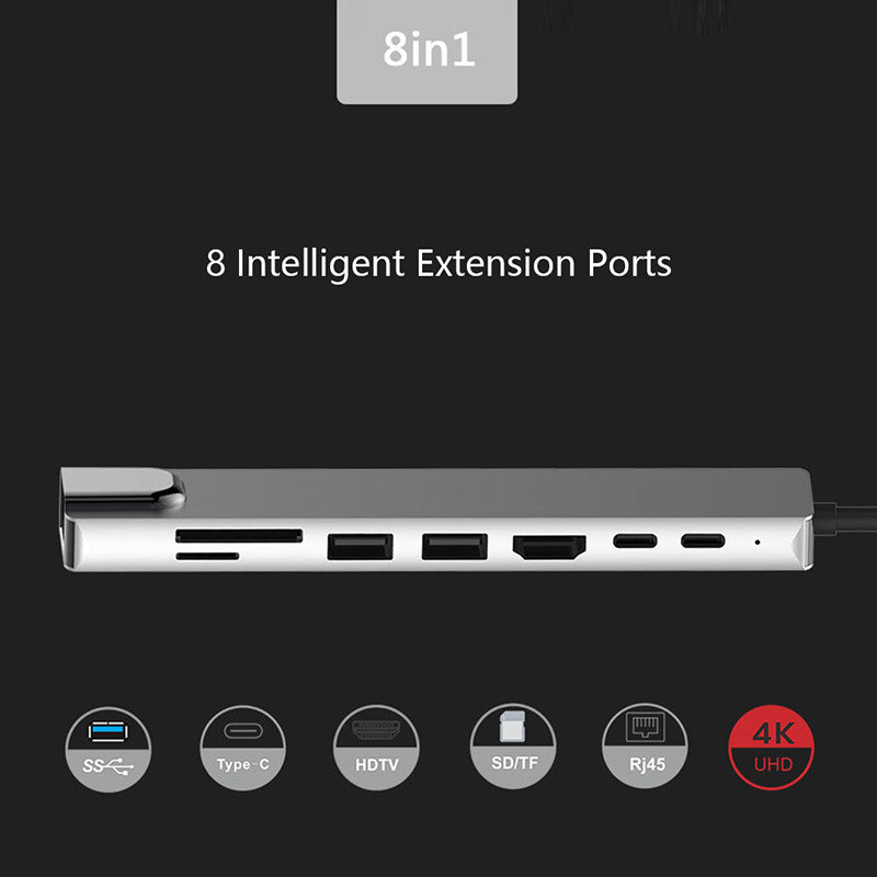 ATEILUJ HubDock™ USB-C 7-in-1 Aluminum Hub